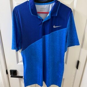 Nike Men's Blue Polo Golf Shirt - Large
